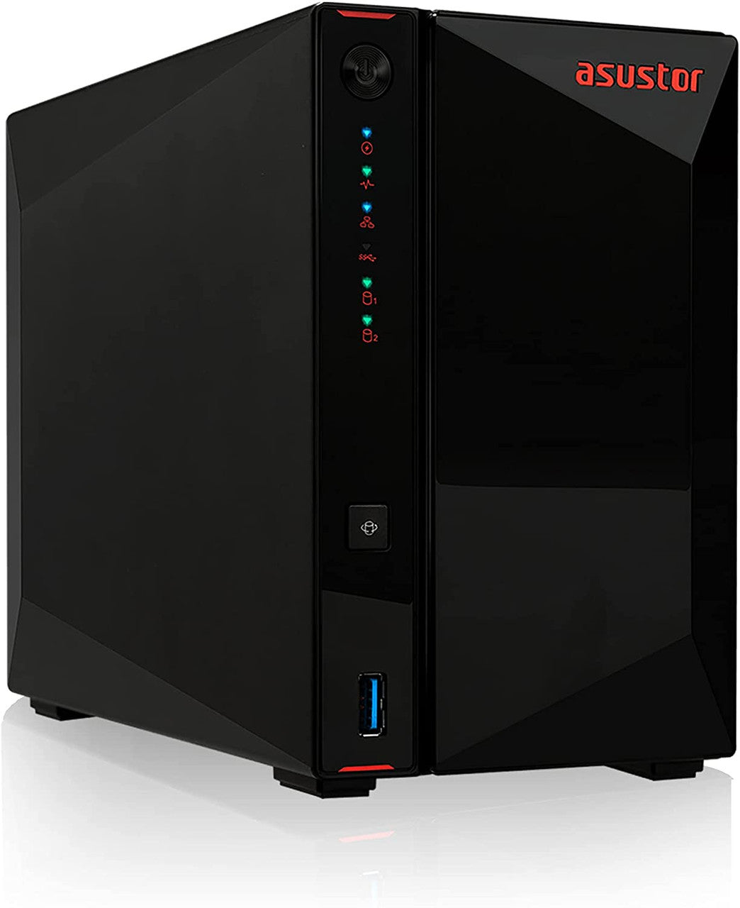 Asustor AS5202T 2-Bay Nimbustor 2 NAS with 8GB RAM and 40TB (2 x 20TB) Seagate Ironwolf PRO Drives Fully Assembled and Tested