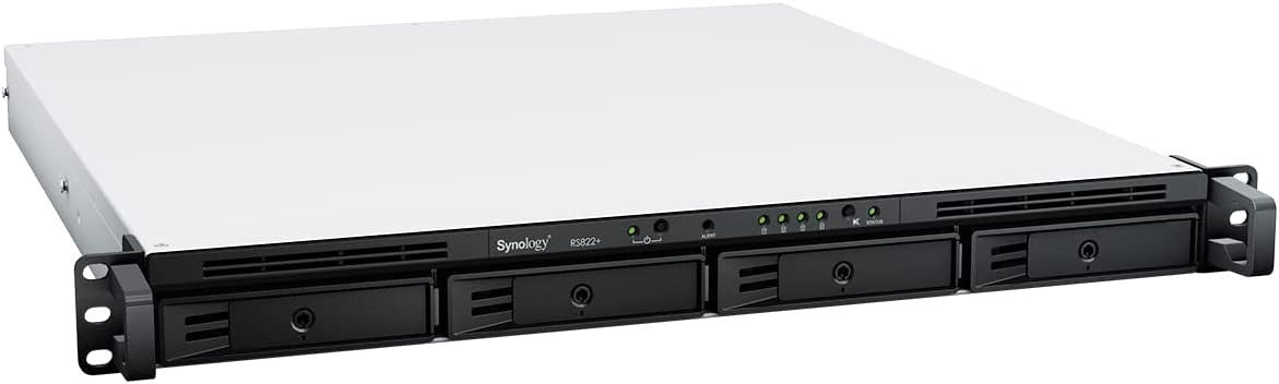 RS822+ 4-Bay RackStation with 8GB RAM, 1.6TB (2 x 800GB) of CACHE and 16TB (4 x 4TB) of Synology Enterprise Drives Fully Assembled and Tested