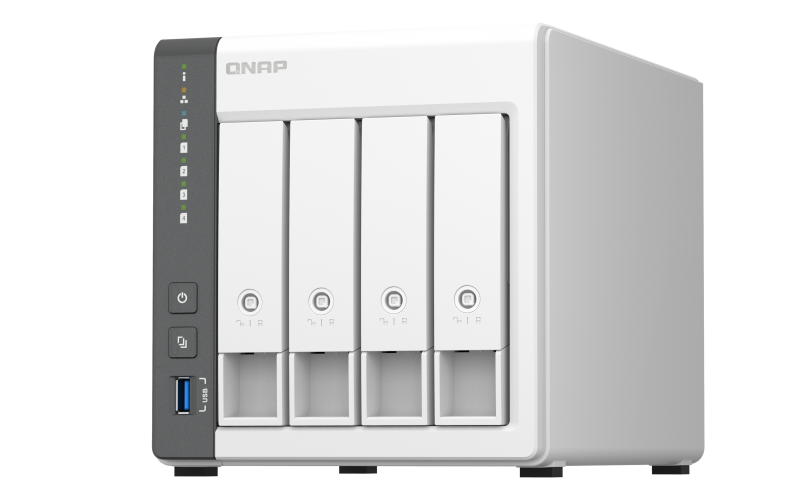 QNAP TS-433 4-BAY NAS with 4GB DDR4 RAM and 12TB (4x3TB) Seagate Ironwolf NAS Drives Fully Assembled and Tested