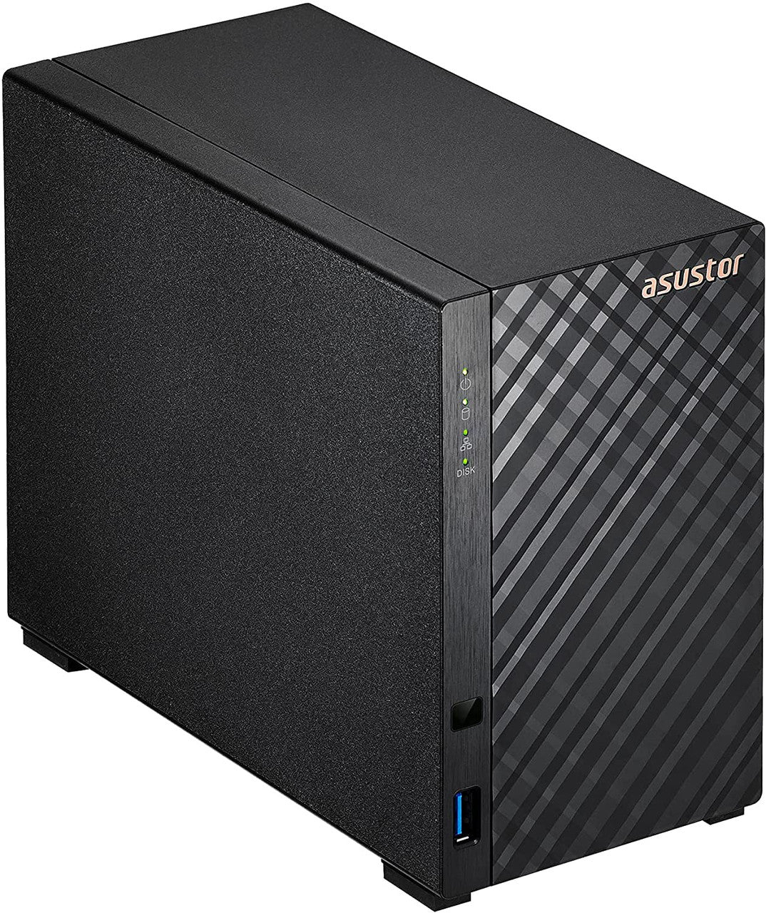 Asustor AS1102T 2-Bay Drivestor 2 NAS with 1GB RAM and 6TB (2x3TB) Western Digital RED Plus Drives