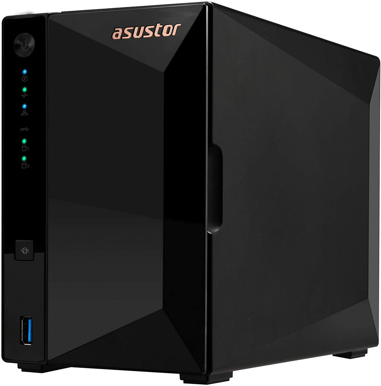 Asustor AS3302T 2-Bay Drivestor 2 PRO NAS with 2GB RAM and 6TB (2x3TB) Western Digital RED Plus Drives Fully Assembled and Tested