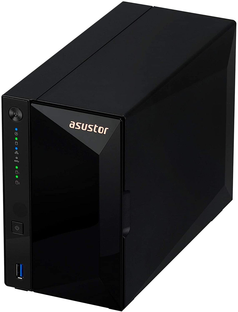 Asustor AS3302T 2-Bay Drivestor 2 PRO NAS with 2GB RAM and 8TB (2x4TB) Western Digital RED Plus Drives Fully Assembled and Tested