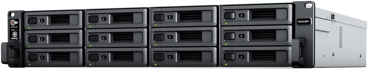 Synology RS2423RP+ 12-BAY RackStation with 32GB RAM and 192TB (12 x 16TB) of Synology Enterprise Drives