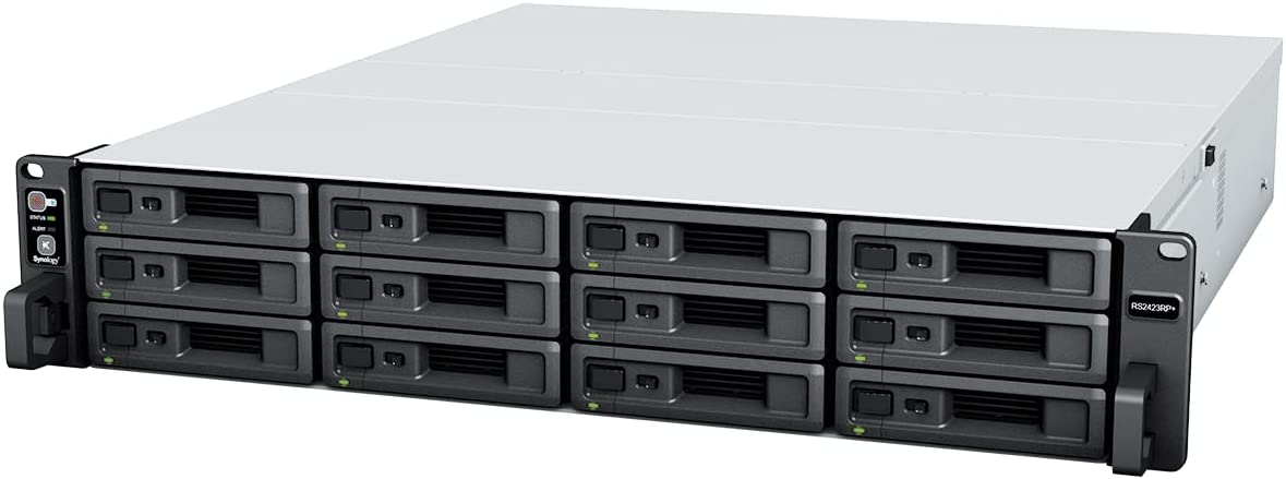 Synology RS2423RP+ 12-BAY RackStation with 16GB RAM and 216TB (12 x 18TB) of Synology Enterprise Drives