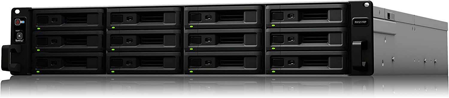 RX1217RP 12-BAY Expansion Unit for RS4021xs+with 48TB (12 x 4TB) of Synology Enterprise Drives