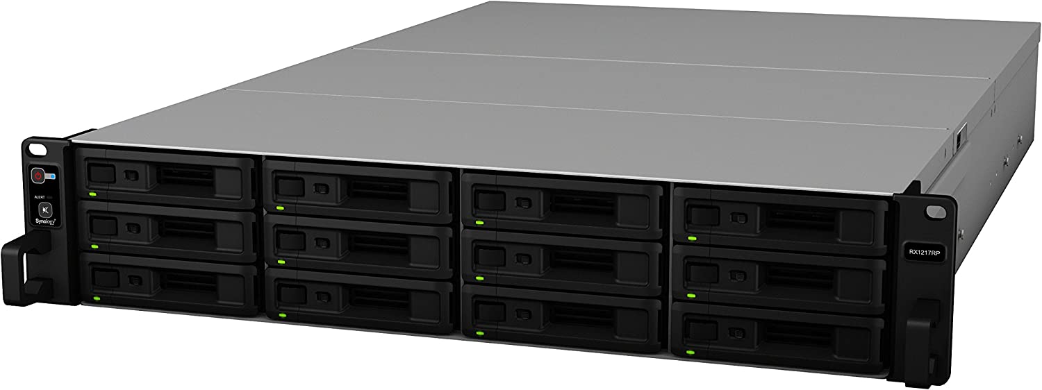 RX1217RP 12-BAY Expansion Unit for RS4021xs+with 48TB (12 x 4TB) of Synology Enterprise Drives