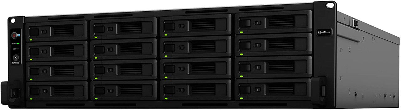 Synology RS4021xs+ 16-BAY RackStation with 32GB RAM, M2D20 with 1.6TB (2x800GB) Synology CACHE, and 64TB (16 x 4TB) of Synology Enterprise Drives Fully Assembled and Tested