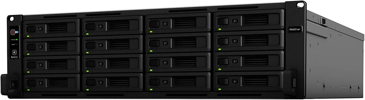 Synology RS4021xs+ 16-BAY RackStation with 16GB RAM, M2D20 with 1.6TB (2x800GB) Synology CACHE, and 256TB (16 x 16TB) of Synology Enterprise Drives Fully Assembled and Tested
