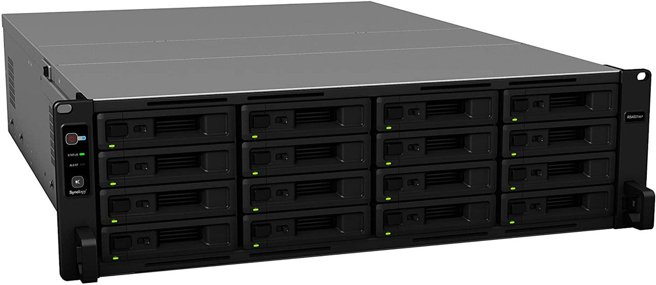 Synology RS4021xs+ 16-BAY RackStation with 16GB RAM, M2D20 with 1.6TB (2x800GB) Synology CACHE, and 64TB (16 x 4TB) of Synology Enterprise Drives Fully Assembled and Tested