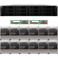 Thumbnail for Synology SA3400 12-BAY Enterprise RackStation with 64GB RAM and 192TB (12 x 16TB) Synology HAT5300 Enterprise SATA Drives Fully Assembled and Tested