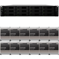 Thumbnail for Synology SA3400 12-BAY Enterprise RackStation with 16GB RAM and 192TB (12 x 16TB) Synology HAT5300 Enterprise SATA Drives Fully Assembled and Tested