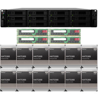 Thumbnail for Synology SA3400 12-BAY Enterprise RackStation with 128GB RAM and 96TB (12 x 8TB) Synology HAT5300 Enterprise SATA Drives Fully Assembled and Tested