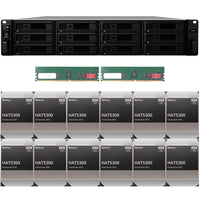 Thumbnail for Synology SA3400 12-BAY Enterprise RackStation with 32GB RAM and 96TB (12 x 8TB) Synology HAT5300 Enterprise SATA Drives Fully Assembled and Tested