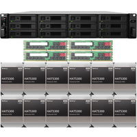 Thumbnail for Synology SA3600 12-BAY Enterprise RackStation with 128GB RAM and 192TB (12 x 16TB) Synology HAT5300 Enterprise SATA Drives Fully Assembled and Tested