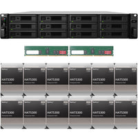 Thumbnail for Synology SA3600 12-BAY Enterprise RackStation with 32GB RAM and 144TB (12 x 12TB) Synology HAT5300 Enterprise SATA Drives Fully Assembled and Tested