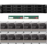 Thumbnail for Synology SA3600 12-BAY Enterprise RackStation with 32GB RAM and 192TB (12 x 16TB) Synology HAT5300 Enterprise SATA Drives Fully Assembled and Tested