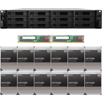 Thumbnail for Synology SA3600 12-BAY Enterprise RackStation with 64GB RAM and 192TB (12 x 16TB) Synology HAT5300 Enterprise SATA Drives Fully Assembled and Tested