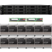 Thumbnail for Synology SA3600 12-BAY Enterprise RackStation with 64GB RAM and 96TB (12 x 8TB) Synology HAT5300 Enterprise SATA Drives Fully Assembled and Tested