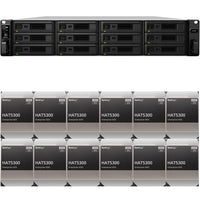Thumbnail for Synology SA3600 12-BAY Enterprise RackStation with 16GB RAM and 96TB (12 x 8TB) Synology HAT5300 Enterprise SATA Drives Fully Assembled and Tested