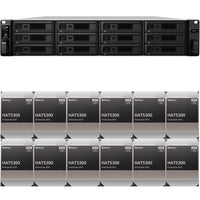 Thumbnail for Synology SA3600 12-BAY Enterprise RackStation with 16GB RAM and 96TB (12 x 8TB) Synology HAT5300 Enterprise SATA Drives Fully Assembled and Tested