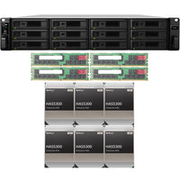 Thumbnail for Synology SA3600 12-BAY Enterprise RackStation with 128GB RAM and 72TB (6 x 12TB) Synology HAS5300 Enterprise SAS Drives Fully Assembled and Tested