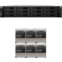 Thumbnail for Synology SA3600 12-BAY Enterprise RackStation with 16GB RAM and 96TB (6 x 16TB) Synology HAS5300 Enterprise SAS Drives Fully Assembled and Tested