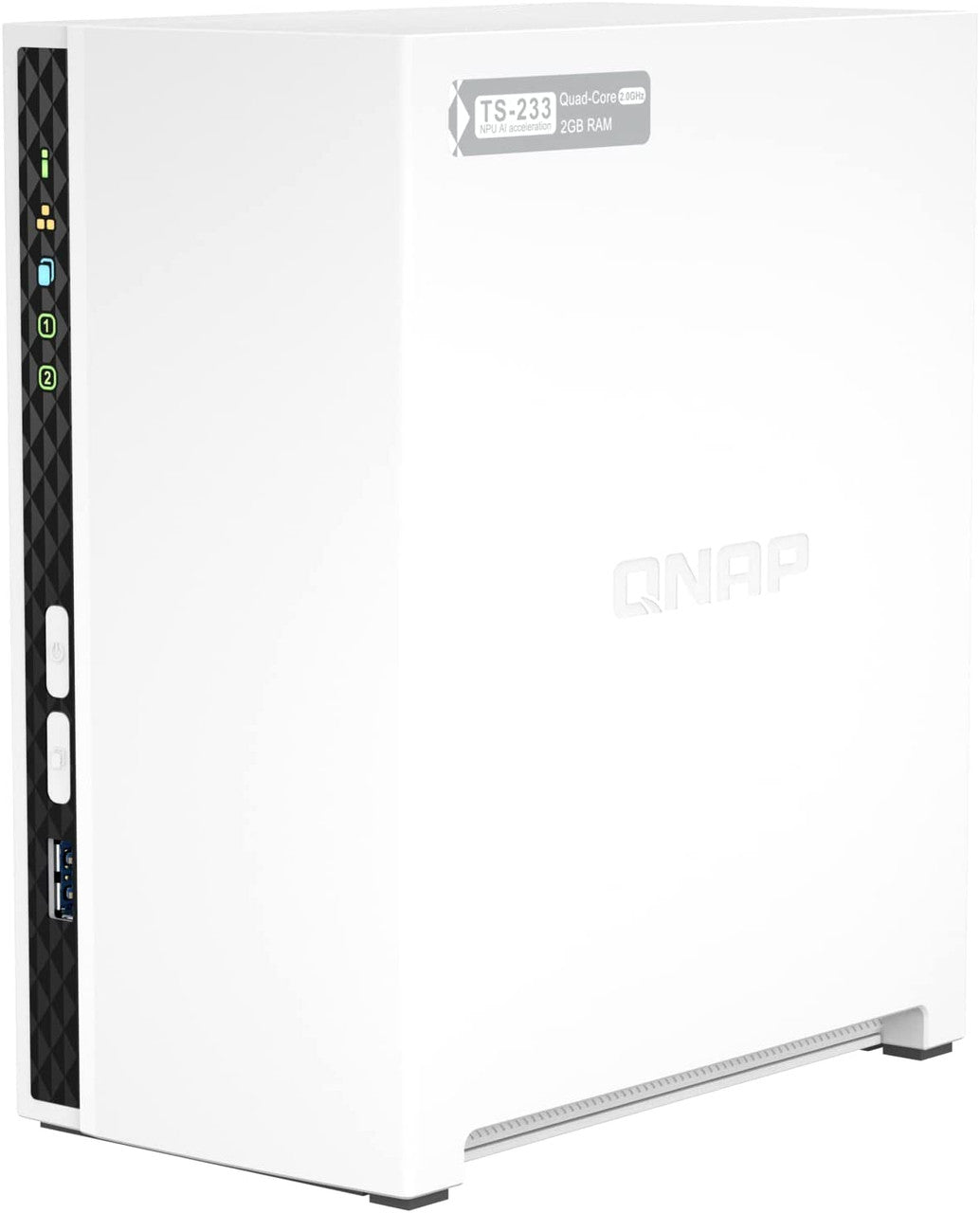 QNAP TS-233 2-Bay Desktop NAS with a 24TB (2 x 12TB) of Seagate Ironwolf NAS Drives Fully Assembled and Tested