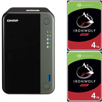 Thumbnail for QNAP TS-253D Quad Core 2.7Ghz 2-Bay NAS with 4GB RAM and 8TB (2 x 4TB) of Seagate Ironwolf NAS Drives Fully Assembled and Tested By CustomTechSales