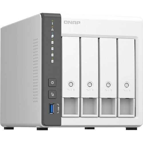 QNAP TS-433 4-BAY NAS with 4GB DDR4 RAM and 12TB (4x3TB) Western Digital RED PLUS Drives Fully Assembled and Tested