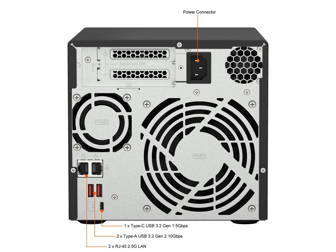 QNAP TS-473A 4-BAY NAS with 8GB DDR4 RAM and 40TB (4x10TB) Western Digital RED PLUS Drives Fully Assembled and Tested