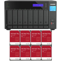 Thumbnail for QNAP TVS-h874T 8-Bay NAS with 32GB RAM and 16TB (8x2TB) Western Digital Red Plus Drives Fully Assembled and Tested