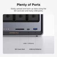 Thumbnail for UGREEN NAS DXP4800 Plus 4-Bay Desktop NASync with Western Digital Red Pro Drives