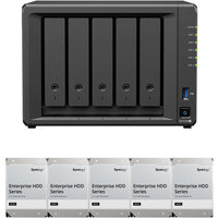 Thumbnail for Synology DS1525+ 5-BAY DiskStation with ECC RAM, Synology Enterprise NAS Drives, and Synology Cache  (All Configurable)