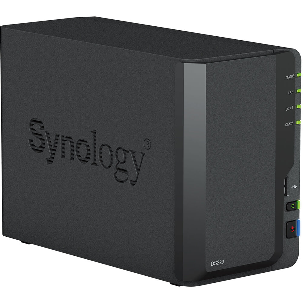 Synology DS223 2-Bay NAS with 2GB Synology RAM and Synology Enterprise NAS Drives (Configurable)