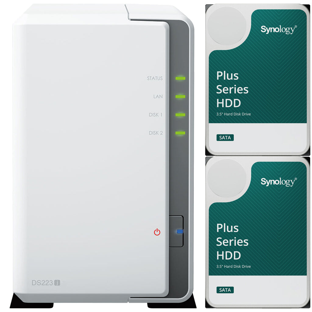 Synology DiskStation DS223j 2-Bay Synology Plus Drive NAS Enclosure