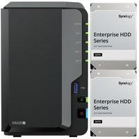 Thumbnail for Synology DS225+ Intel 2-Bay NAS with Synology RAM, and Synology Enterprise NAS Drives (All Configurable)