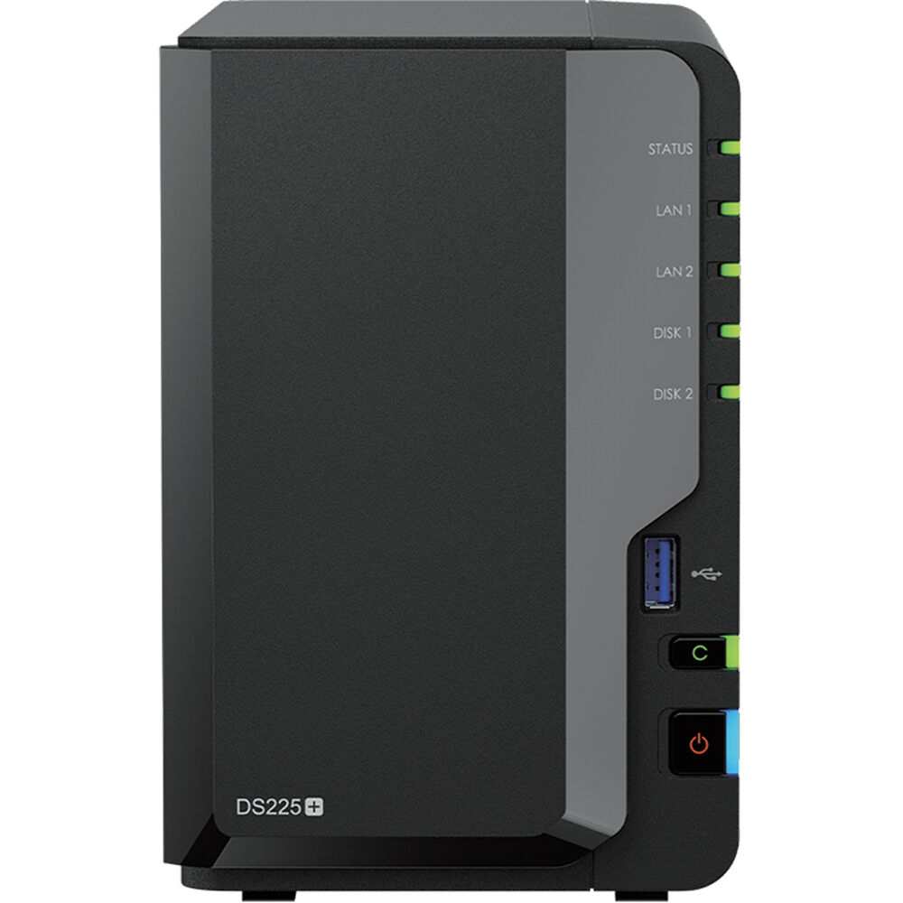 Synology DS225+ Intel 2-Bay NAS with Synology RAM, and Synology Plus NAS Drives (All Configurable)