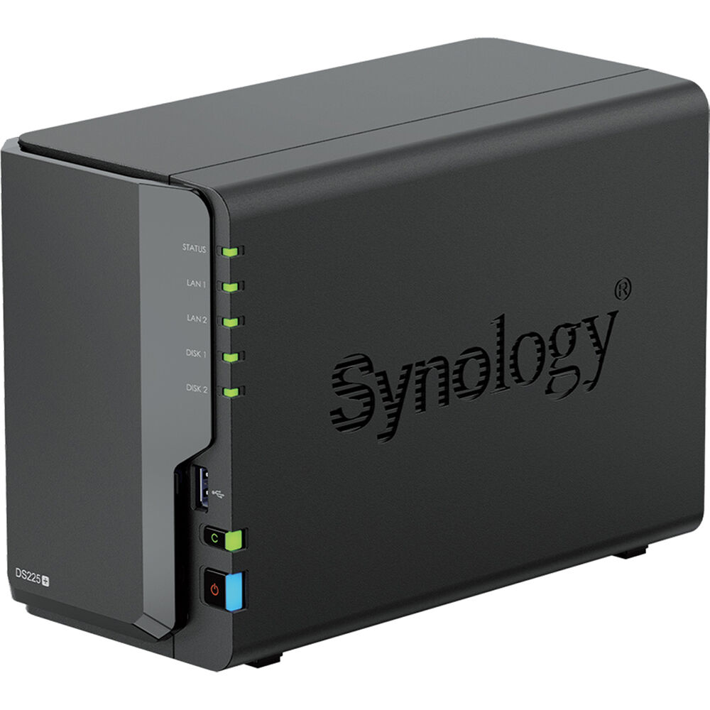 Synology DS225+ Intel 2-Bay NAS with Synology RAM, and Synology Plus NAS Drives (All Configurable)