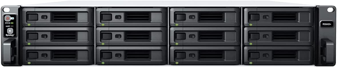 Synology RS2423+ 12-BAY RackStation with 16GB RAM, 800GB (2 x 400GB) Cache,  and 48TB (12 x 4TB) of Synology Enterprise Drives