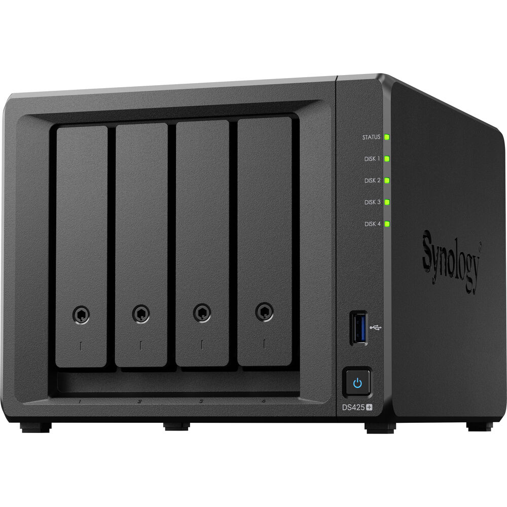 Synology DS425+ Intel 4-Bay NAS with Synology RAM, Synology Plus NAS Drives, and Synology Cache (All Configurable)
