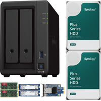 Thumbnail for Synology DS723+ 2-Bay NAS, 8GB RAM, 10GbE Adapter, 1.6TB (2x800GB) Cache, 16TB (2 x 8TB) of Synology Plus NAS Drives Fully Assembled and Tested