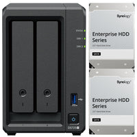 Thumbnail for Synology DS725+ Dual-Core 2-Bay NAS with ECC RAM, Synology Enterprise NAS Drives, and Synology Cache (All Configurable)