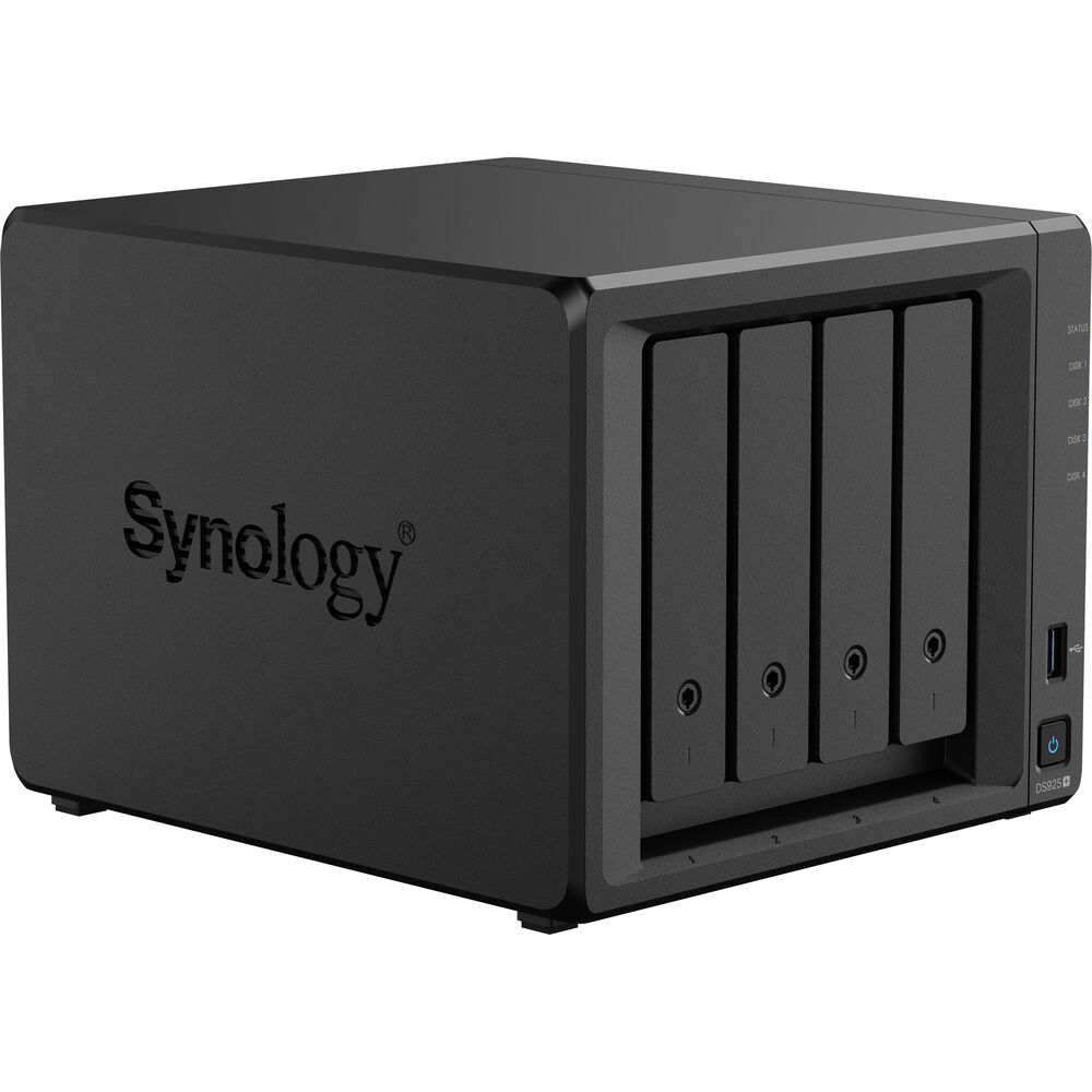 Synology DS925+ 4-BAY DiskStation with Synology RAM, Synology Plus NAS Drives, and Synology Cache (All Configurable)