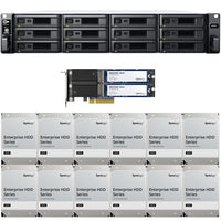 Thumbnail for Synology RS2423+ 12-BAY RackStation with 8GB RAM, 800GB (2 x 400GB) Cache,  and 192TB (12 x 16TB) of Synology Enterprise Drives