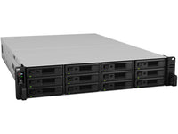 Thumbnail for Synology RS3621RPxs RackStation with 64GB RAM, E10G30-T2 10GbE Card, 1.6TB (2x800GB) Cache, RKS-02 Rail Kit & 96TB (12 x 8TB) of Synology Enterprise Drives Fully Assembled and Tested