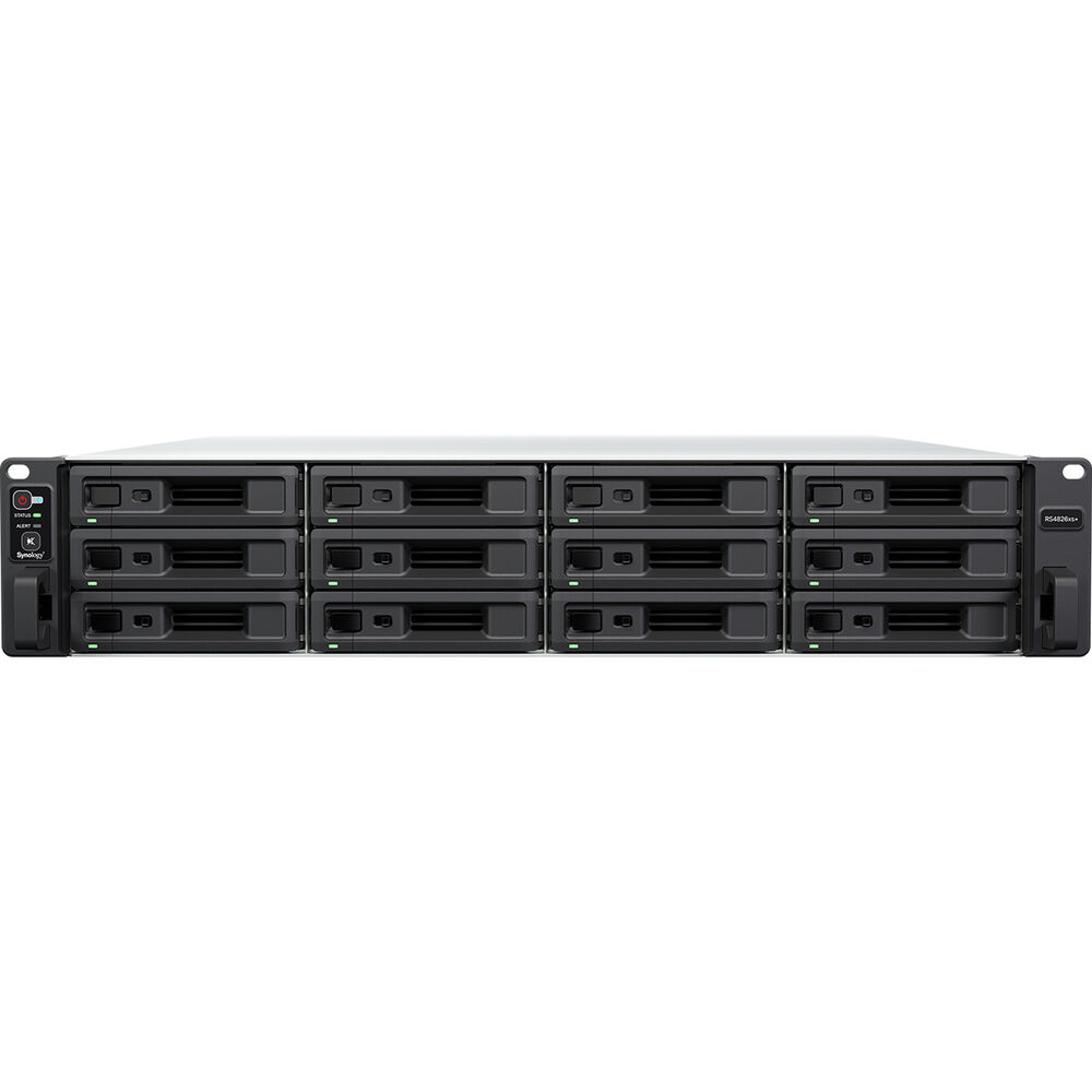 Synology RS4826xs+ Intel Xeon 12-Bay NAS with Synology ECC RAM, Synology Enterprise Drives, and Synology Cache