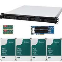 Thumbnail for RS822+ 4-Bay RackStation with 32GB RAM E10G30-T2 10GbE Card and 64TB (4 x 16TB) of Synology Plus Drives