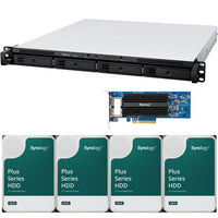 Thumbnail for RS822+ 4-Bay RackStation with 2GB RAM E10G30-T2 10GbE Card and 80TB (4 x 20TB) of Synology Plus Drives