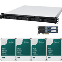 Thumbnail for RS822+ 4-Bay RackStation with 2GB RAM, 3.2TB (2 x 1.6TB) of CACHE and 80TB (4 x 20TB) of Synology Plus Drives