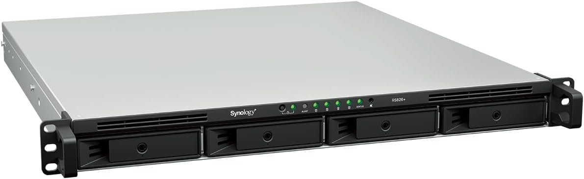 Synology RS826+ RackStation NAS with Synology RAM, Synology Plus Drives, and Synology Cache (All Configurable)